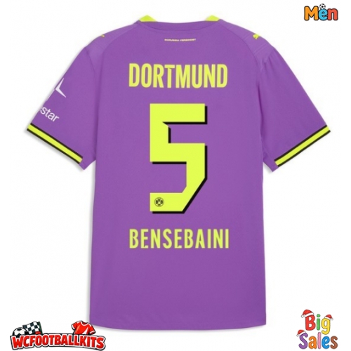 Borussia Dortmund Ramy Bensebaini #5 Replica Third Stadium Shirt 2026-27 Short Sleeve